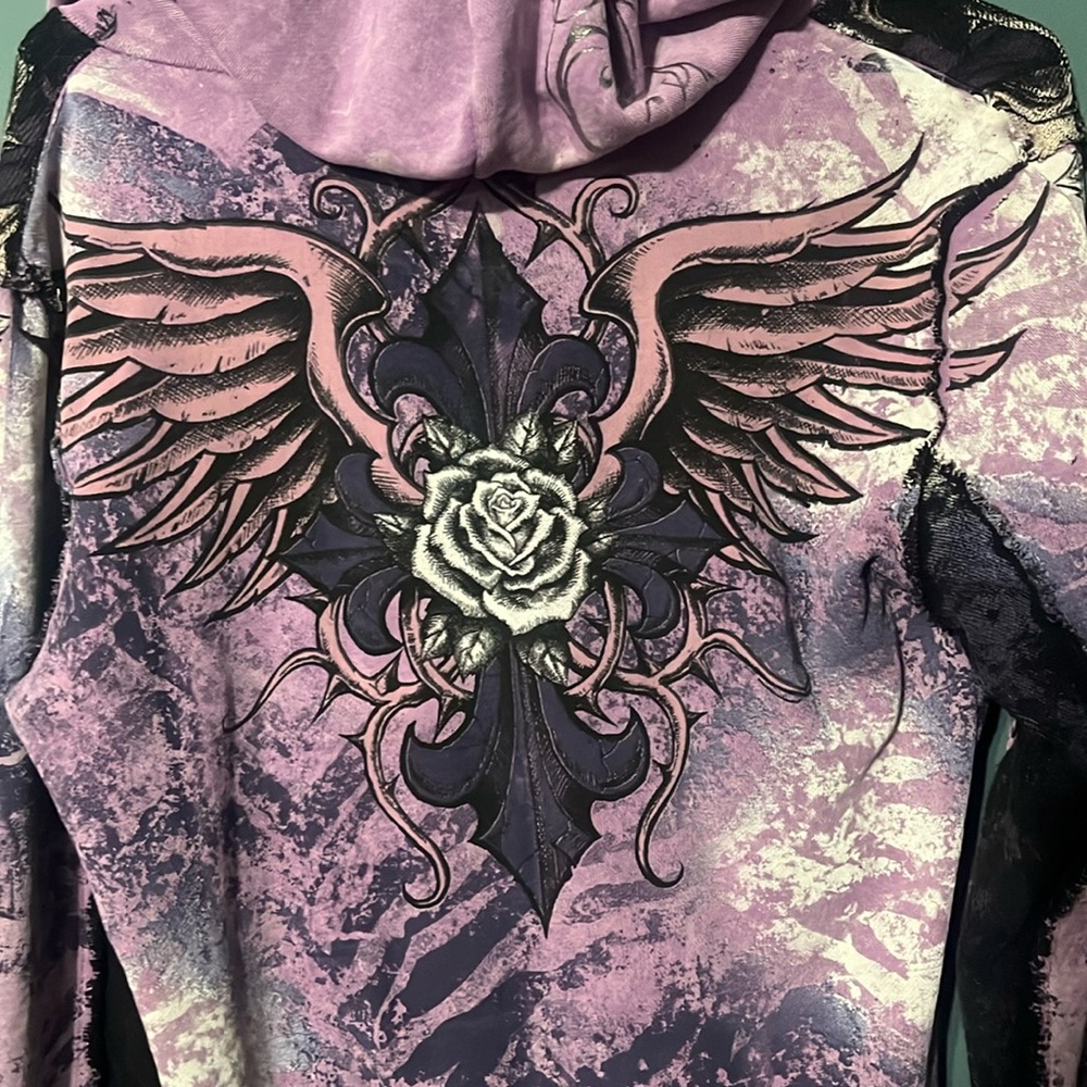 VINTAGE SINFUL BY AFFLICTION ZIP UP